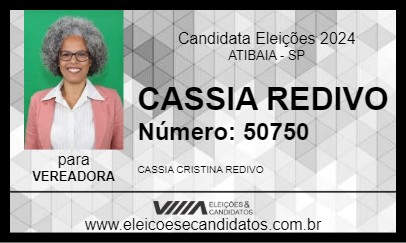 Candidato CASSIA REDIVO 2024 - ATIBAIA - Eleições