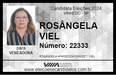 Candidato ROSÂNGELA VIEL 2024 - VINHEDO - Eleições