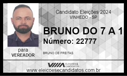 Candidato BRUNO DO 7 A 1 2024 - VINHEDO - Eleições