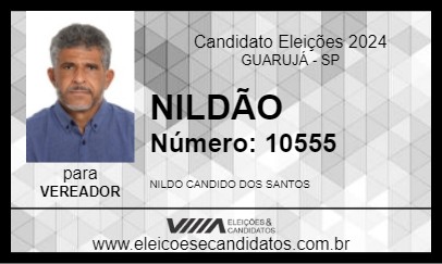 Candidato NILDÃO 2024 - GUARUJÁ - Eleições