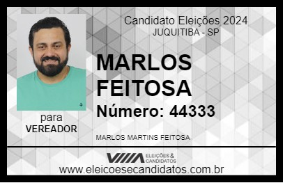 Candidato MARLOS FEITOSA 2024 - JUQUITIBA - Eleições