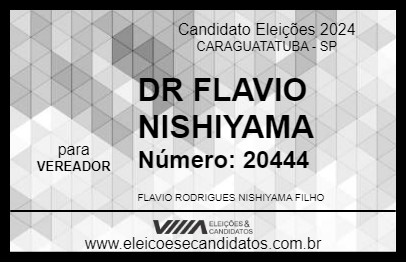 Candidato DR FLAVIO NISHIYAMA 2024 - CARAGUATATUBA - Eleições