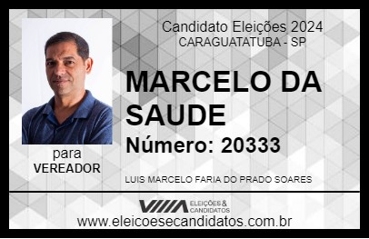 Candidato MARCELO DA SAUDE 2024 - CARAGUATATUBA - Eleições