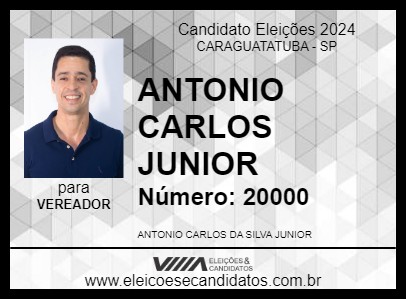 Candidato ANTONIO CARLOS JUNIOR 2024 - CARAGUATATUBA - Eleições