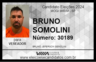 Candidato BRUNO SOMOLINI 2024 - MOGI MIRIM - Eleições