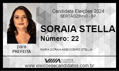 Candidato SORAIA STELLA 2024 - SERTÃOZINHO - Eleições