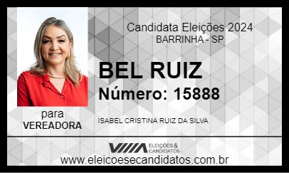 Candidato BEL RUIZ 2024 - BARRINHA - Eleições