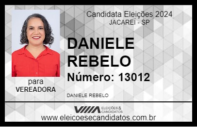 Candidato DANIELE REBELO 2024 - JACAREÍ - Eleições