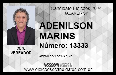 Candidato ADENILSON MARINS 2024 - JACAREÍ - Eleições