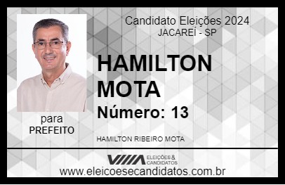 Candidato HAMILTON MOTA 2024 - JACAREÍ - Eleições