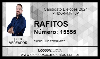 Candidato RAFRITOS 2024 - PINDORAMA - Eleições