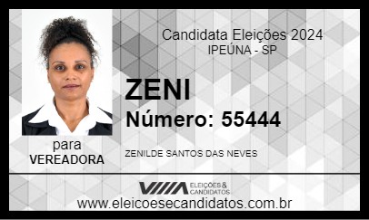 Candidato ZENI 2024 - IPEÚNA - Eleições