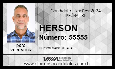 Candidato HERSON 2024 - IPEÚNA - Eleições