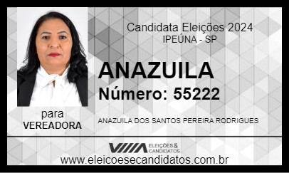 Candidato ANAZUILA 2024 - IPEÚNA - Eleições