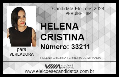 Candidato HELENA CRISTINA 2024 - PERUÍBE - Eleições