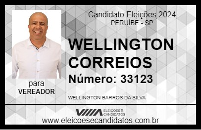 Candidato WELLINGTON BARROS 2024 - PERUÍBE - Eleições