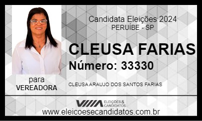 Candidato CLEUSA FARIAS 2024 - PERUÍBE - Eleições