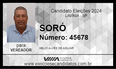 Candidato SORÓ 2024 - LAVÍNIA - Eleições