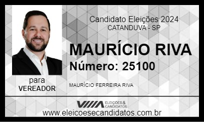 Candidato MAURÍCIO RIVA 2024 - CATANDUVA - Eleições