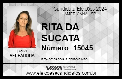 Candidato RITA DA SUCATA 2024 - AMERICANA - Eleições