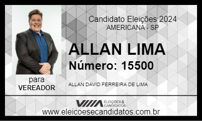 Candidato ALLAN RENOVAÇÃO 2024 - AMERICANA - Eleições