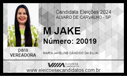 Candidato M JAKE 2024 - ÁLVARO DE CARVALHO - Eleições