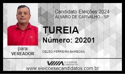 Candidato TUREIA 2024 - ÁLVARO DE CARVALHO - Eleições