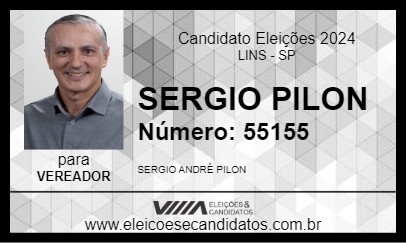 Candidato SERGIO PILON 2024 - LINS - Eleições