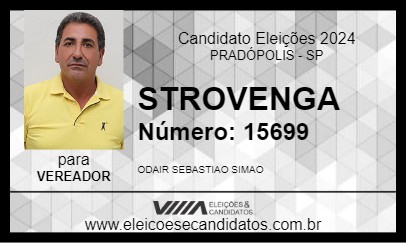 Candidato STROVENGA 2024 - PRADÓPOLIS - Eleições