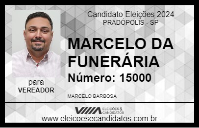 Candidato MARCELO DA FUNERÁRIA 2024 - PRADÓPOLIS - Eleições