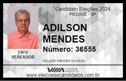 Candidato ADILSON GRILO 2024 - PIEDADE - Eleições