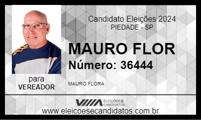 Candidato MAURO FLORA 2024 - PIEDADE - Eleições