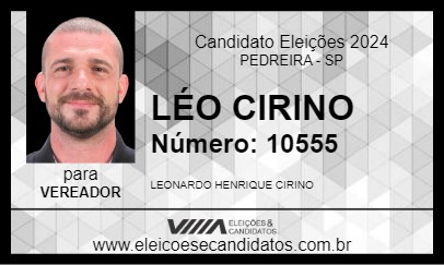 Candidato LÉO CIRINO 2024 - PEDREIRA - Eleições