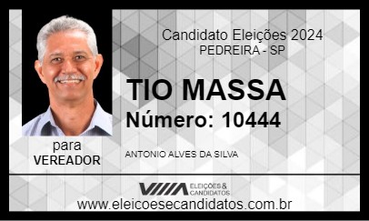 Candidato TIO MASSA 2024 - PEDREIRA - Eleições