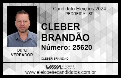 Candidato CLEBER BRANDÃO 2024 - PEDREIRA - Eleições