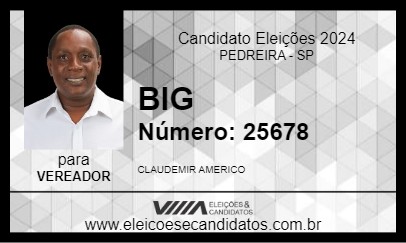 Candidato BIG 2024 - PEDREIRA - Eleições