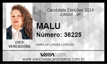 Candidato MALU 2024 - JUNDIAÍ - Eleições