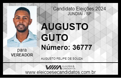 Candidato AUGUSTO GUTO 2024 - JUNDIAÍ - Eleições