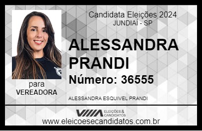 Candidato ALESSANDRA PRANDI 2024 - JUNDIAÍ - Eleições