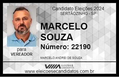 Candidato MARCELO SOUZA  2024 - SERTÃOZINHO - Eleições