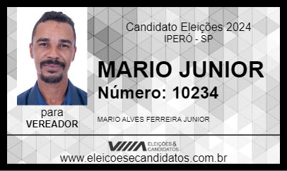 Candidato MARIO JUNIOR 2024 - IPERÓ - Eleições