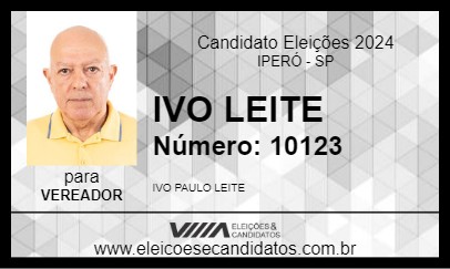 Candidato IVO LEITE 2024 - IPERÓ - Eleições