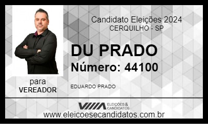 Candidato DU PRADO 2024 - CERQUILHO - Eleições