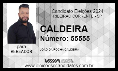 Candidato CALDEIRA 2024 - RIBEIRÃO CORRENTE - Eleições