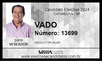 Candidato VADO 2024 - CATANDUVA - Eleições