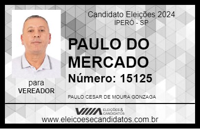 Candidato PAULO DO MERCADO 2024 - IPERÓ - Eleições