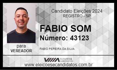 Candidato FABIO SOM 2024 - REGISTRO - Eleições