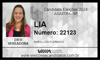 Candidato LIA 2024 - JUQUITIBA - Eleições