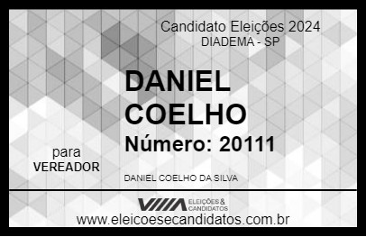 Candidato DANIEL COELHO 2024 - DIADEMA - Eleições