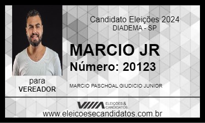 Candidato MARCIO JR 2024 - DIADEMA - Eleições